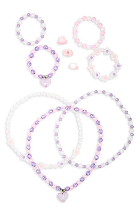 Kids' 10-Piece Assorted Necklaces, Bracelets & Rings Set