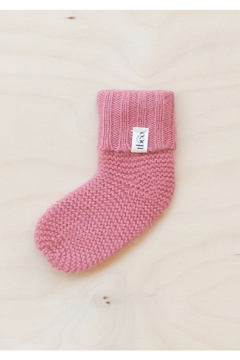 Merino Wool Baby Socks, Alternate, color, Rose