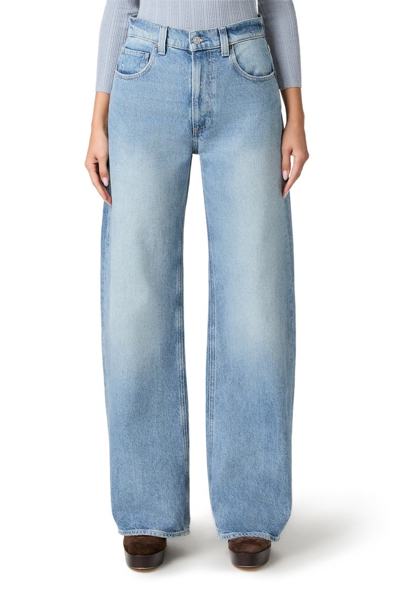 Arellia High Waist Barrel Jeans, Main, color, CAMEMBERT