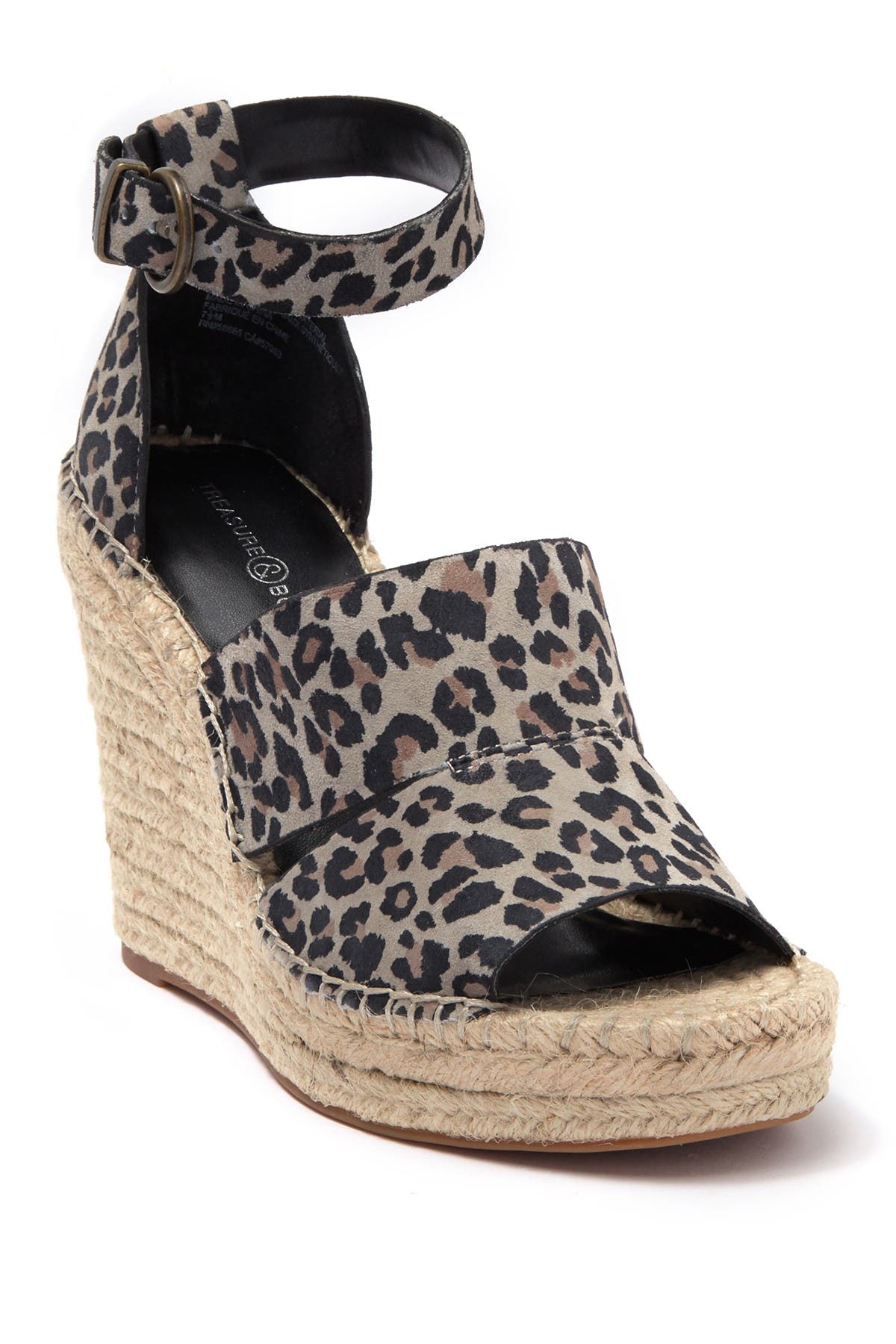 Sannibel Platform Wedge Sandal, Main, color, LEOPARD FAUX SUEDE