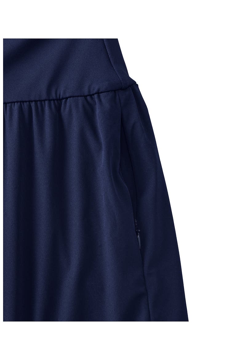 Pinchless Mini Swim Skort, Alternate, color, Deep Sea Navy