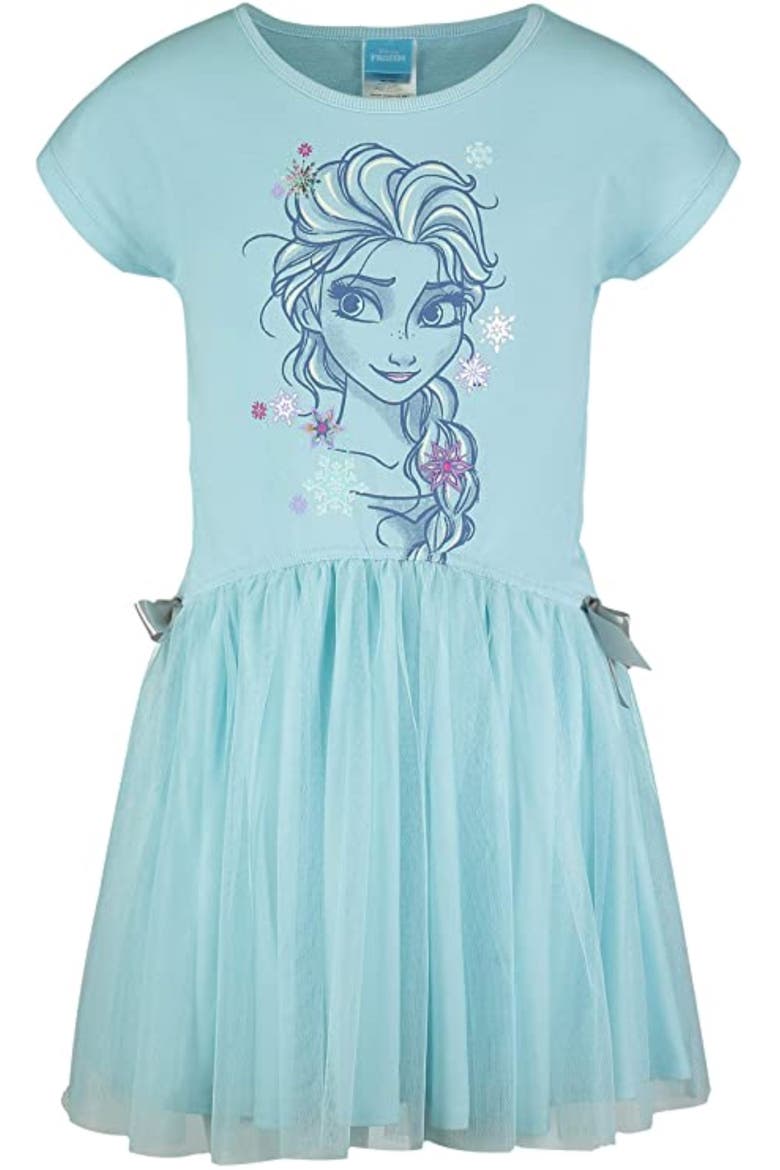 Frozen Queen Elsa Tutu Dress, Main, color, Elsa Light Blue