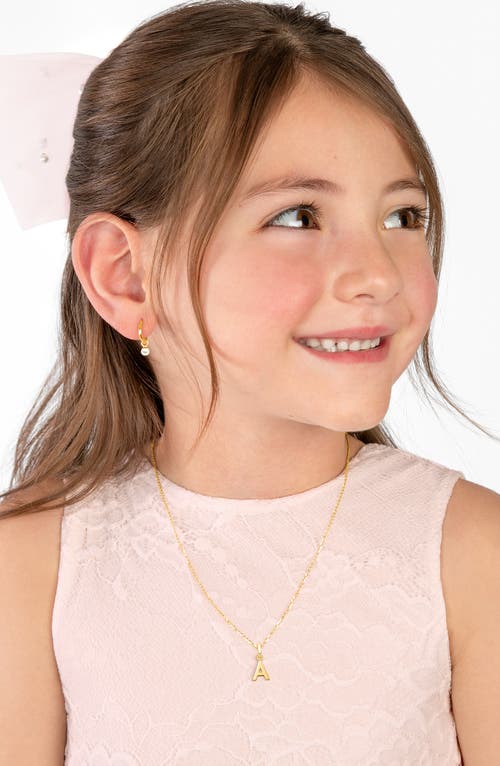 Tiny Blessings 14k Gold Modern Initial 12-14" Necklace In Gold