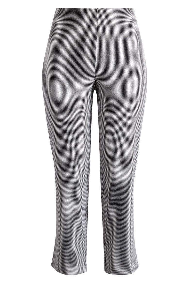 Melina Houndstooth Crop Pants, Alternate, color, BLACK/WHITE HOUNDSTOOTH