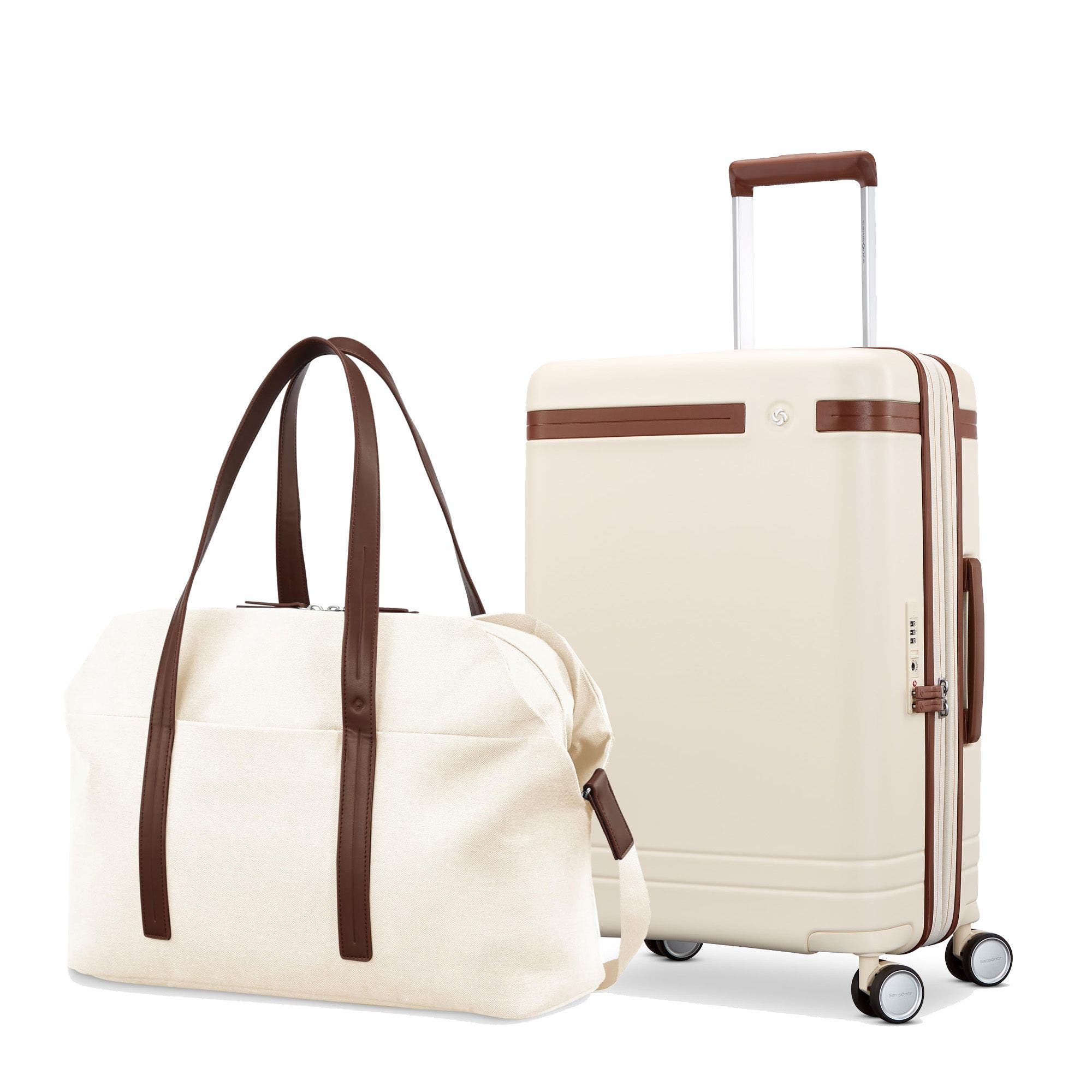 Samsonite Virtuosa Weekender & Carry On 2-Piece Set, Main, color, Off White