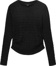 AllSaints Long Sleeve Shirred Top