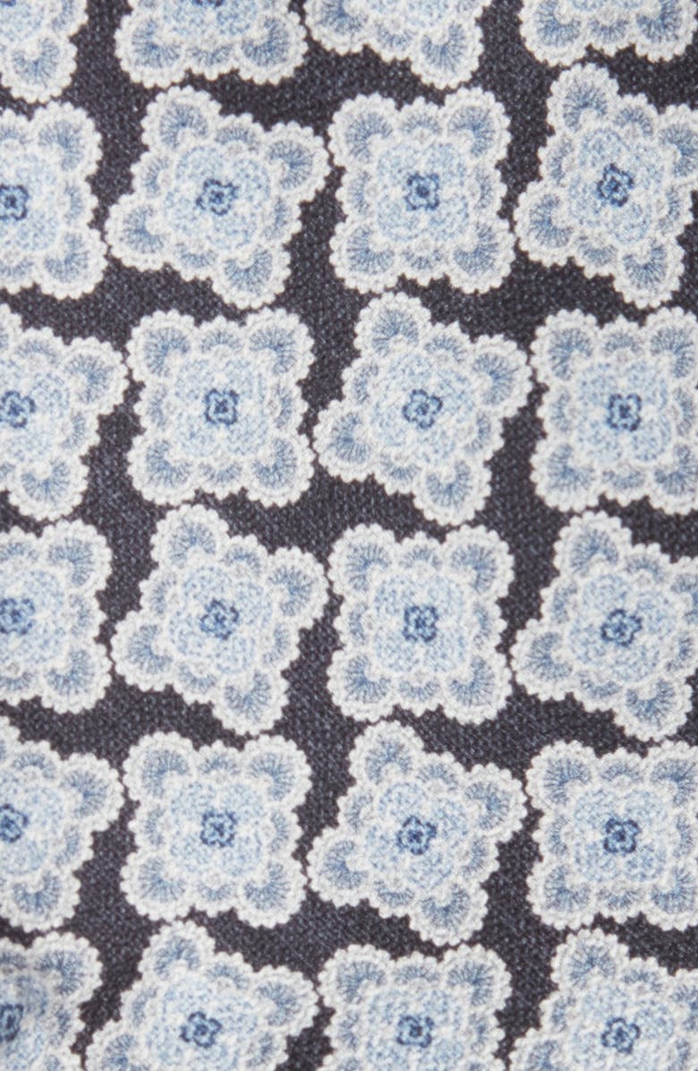 EDWARD ARMAH Reversible Medallion & Links Print Silk Pocket Circle, Alternate, color, 