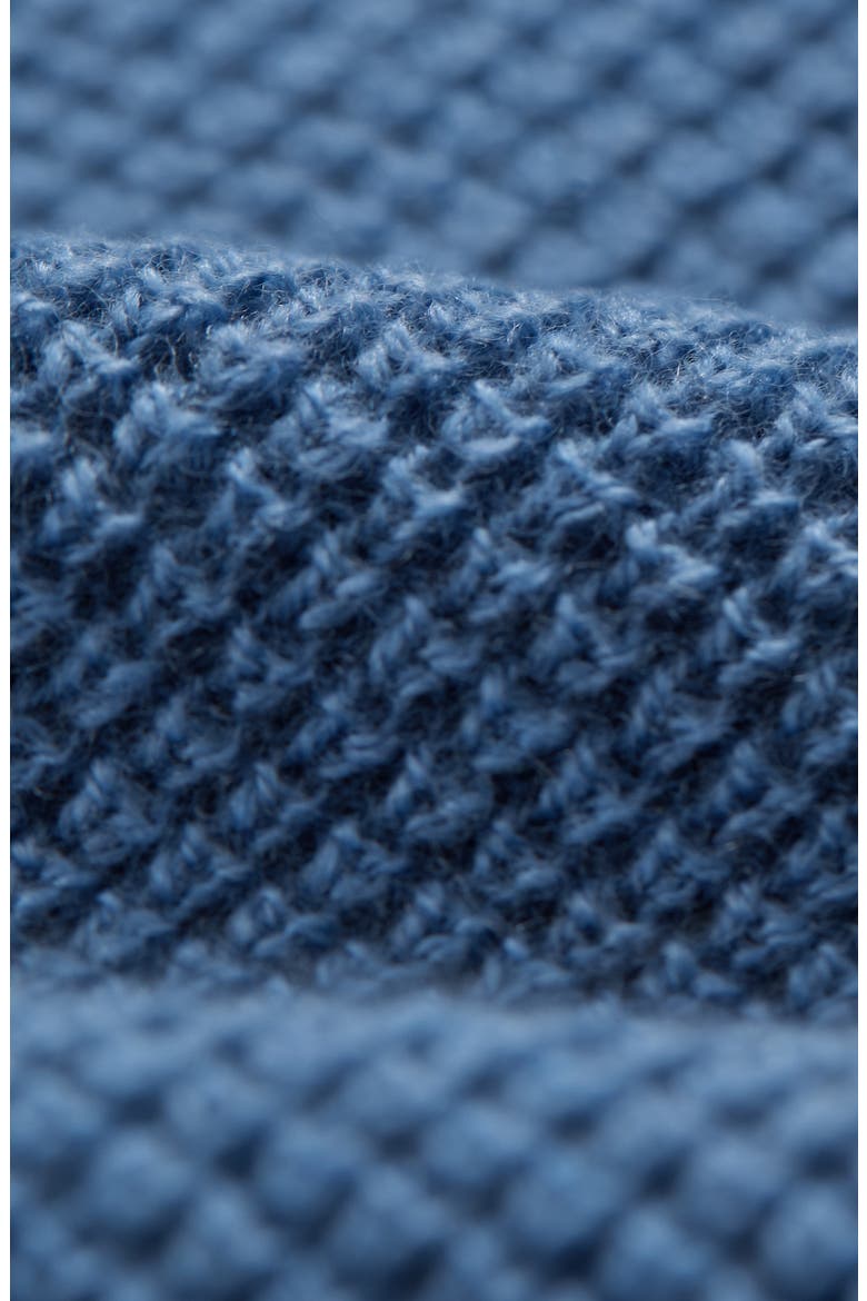 Walden Waffle Wool & Cashmere Sweater, Alternate, color, BLUE HORIZON