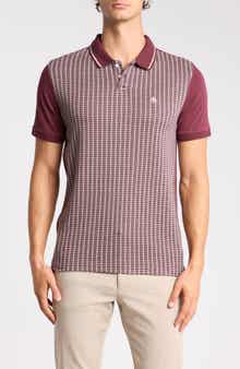 Geo Tipped Cotton Jacquard Polo
