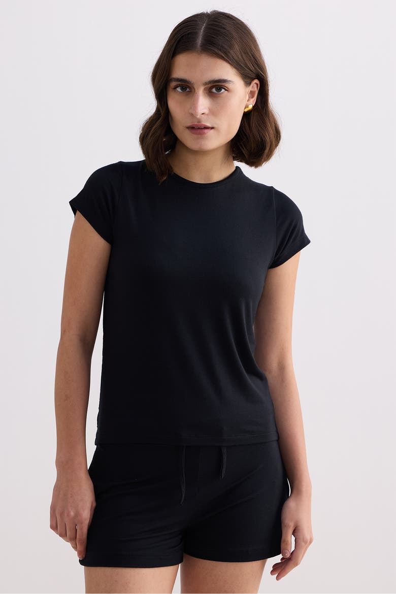 Essential Knit Shorts, Alternate, color, Black