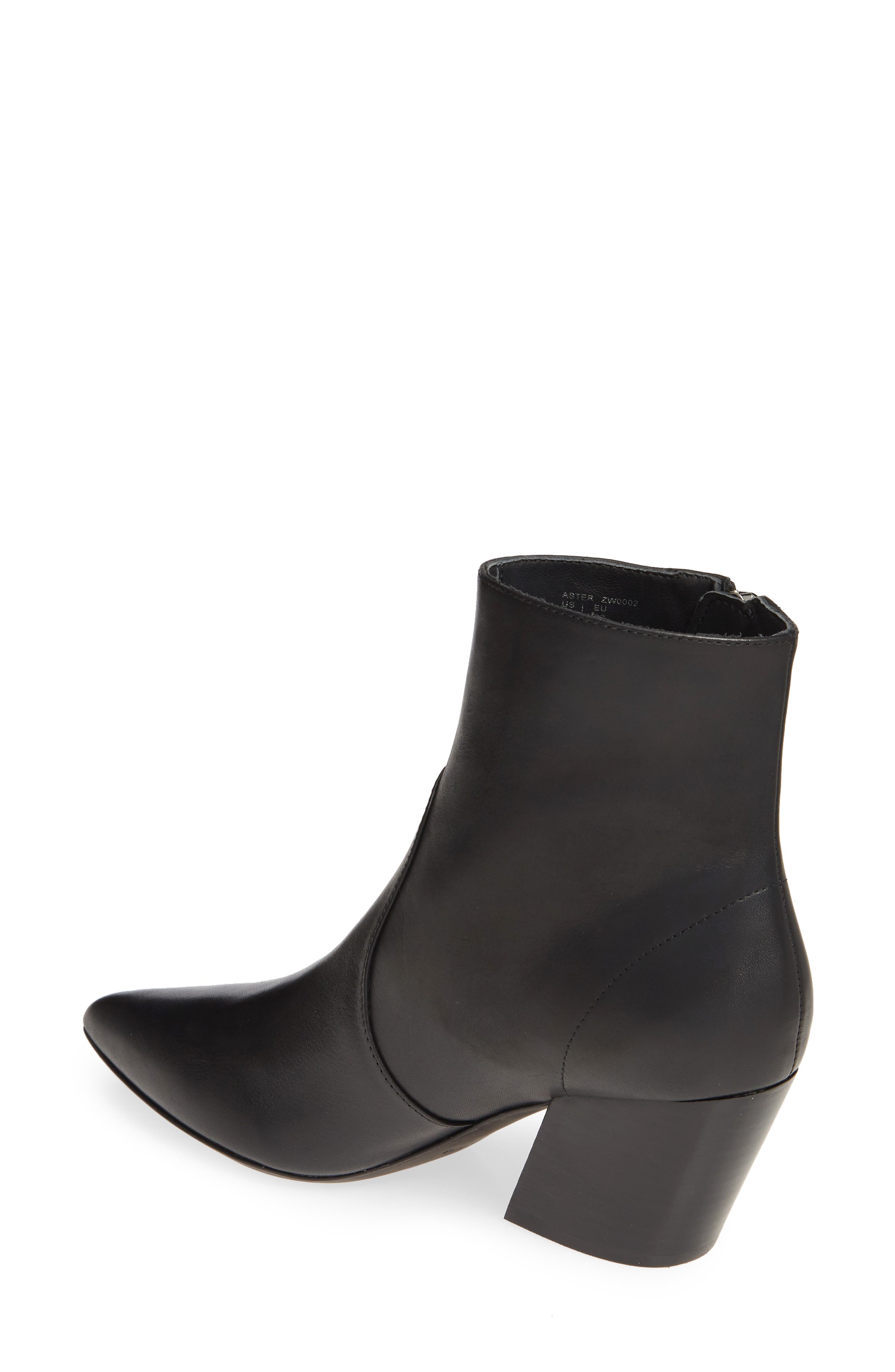 Aster Bootie, Alternate, color, BLACK LEATHER