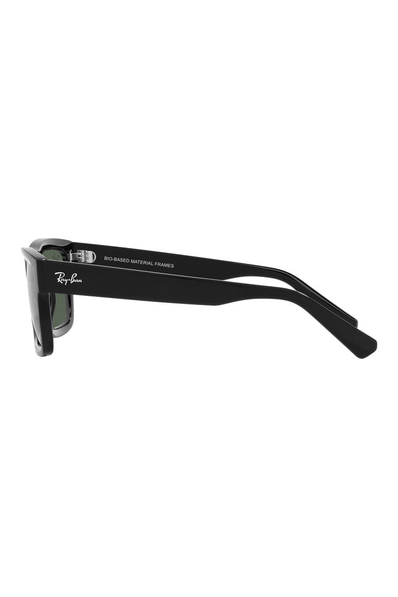 Warren 57mm Rectangular Sunglasses, Alternate, color, BLACK
