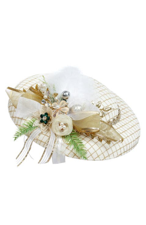 Hat Ornament, White