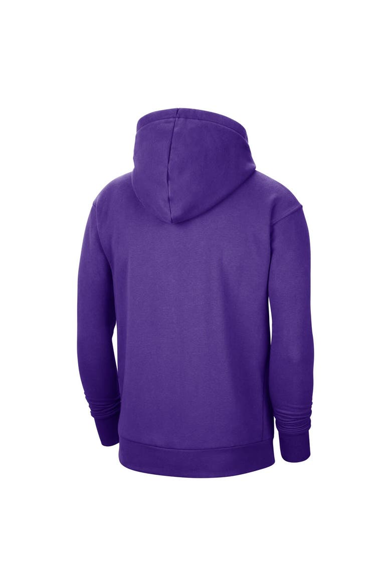 Men's Nike Purple Los Angeles Lakers 2021/22 City Edition Essential Logo Pullover Hoodie, Alternate, color, Purple