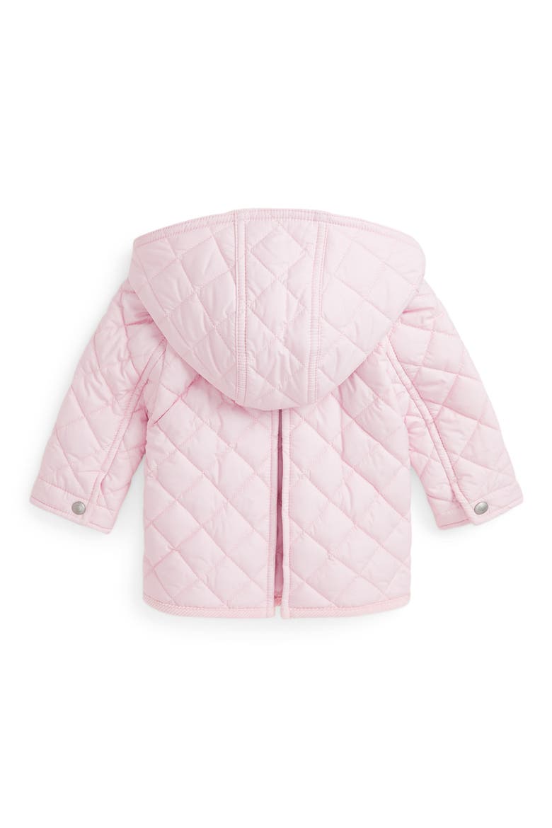 Water Repellent Quilted Barn Jacket, Alternate, color, HINT OF PINK