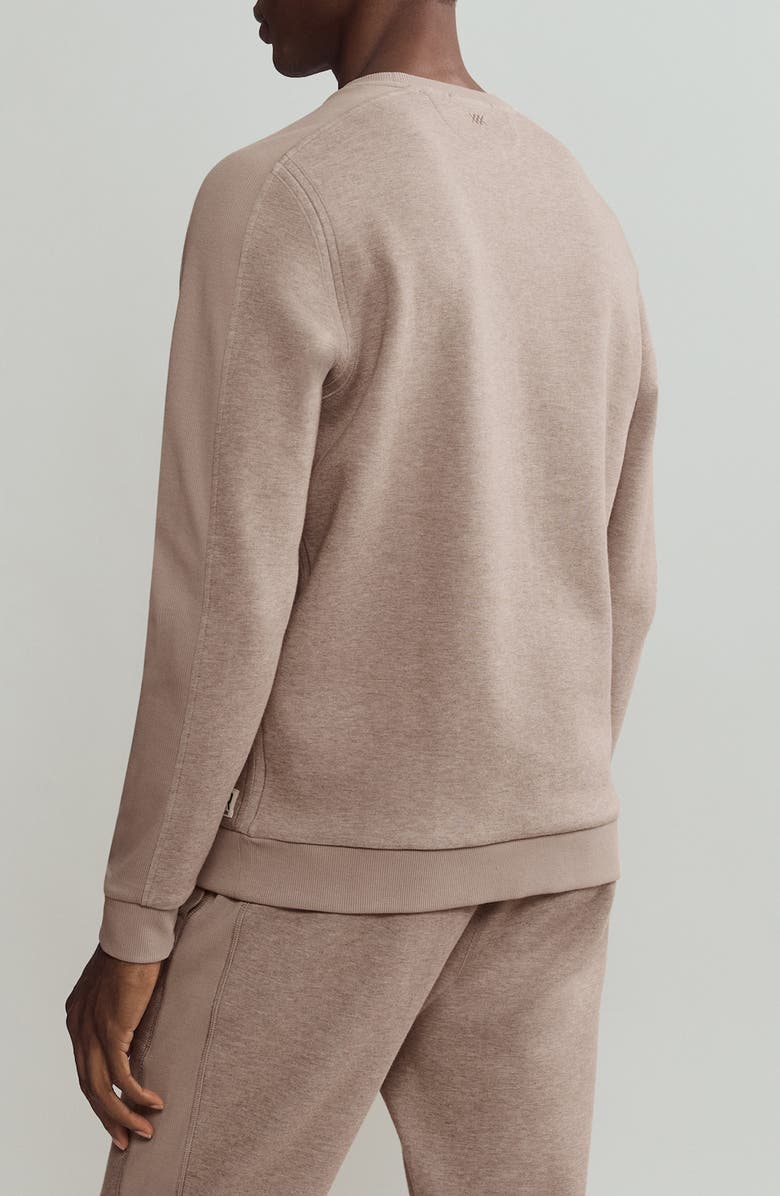 Rhone Heritage Midweight Crewneck Sweatshirt, Alternate, color, Coffee Heather