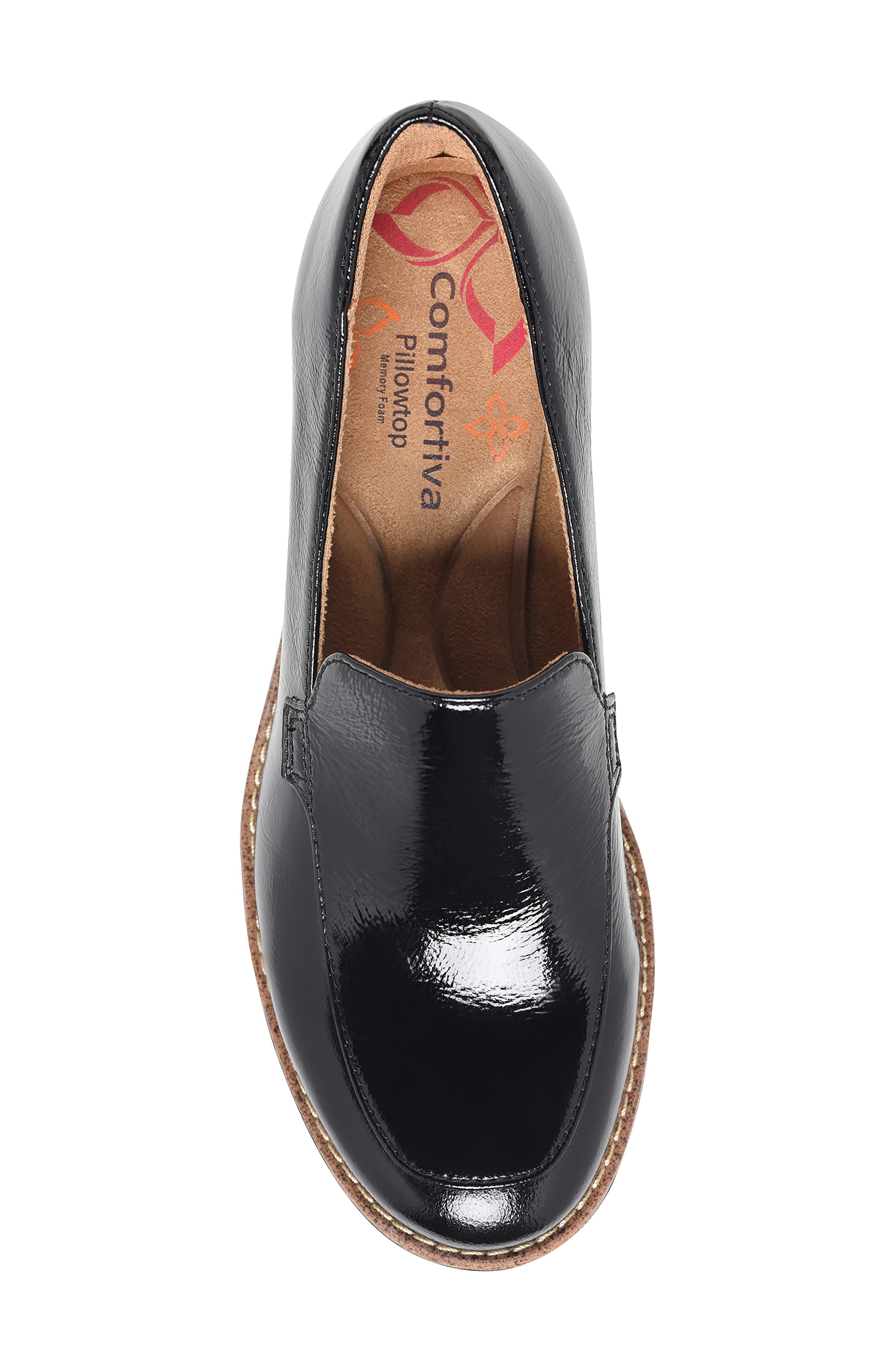 Comfortiva Farland Wedge Loafer, Alternate, color, Black Patent