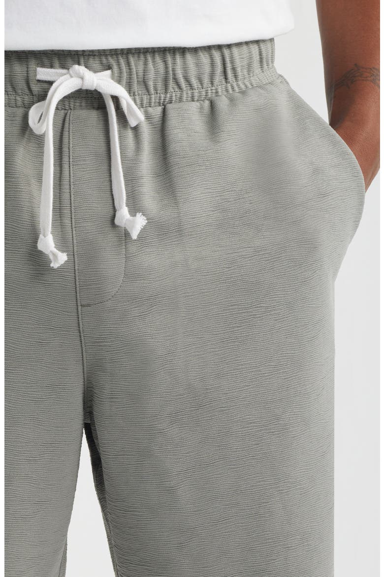 Knit Drawstring Shorts, Alternate, color, GREY FOSSIL