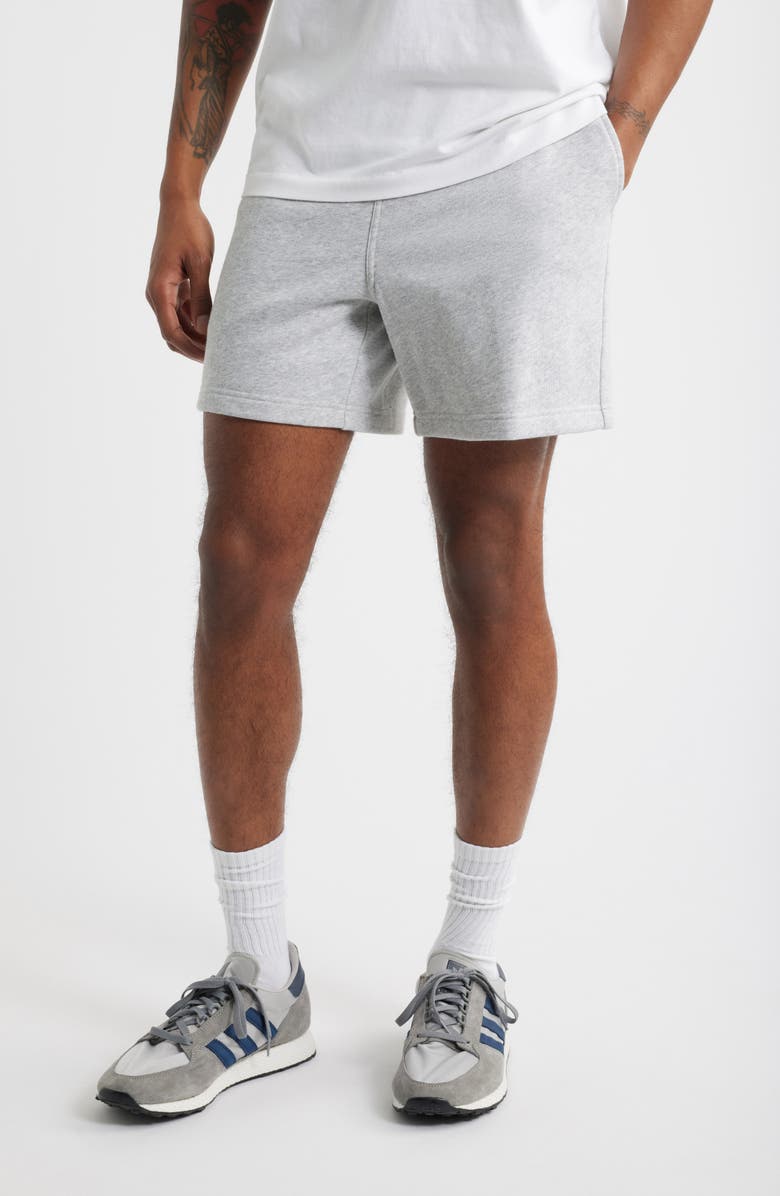 BP. Terry Volley Shorts, Main, color, Grey Soft Heather