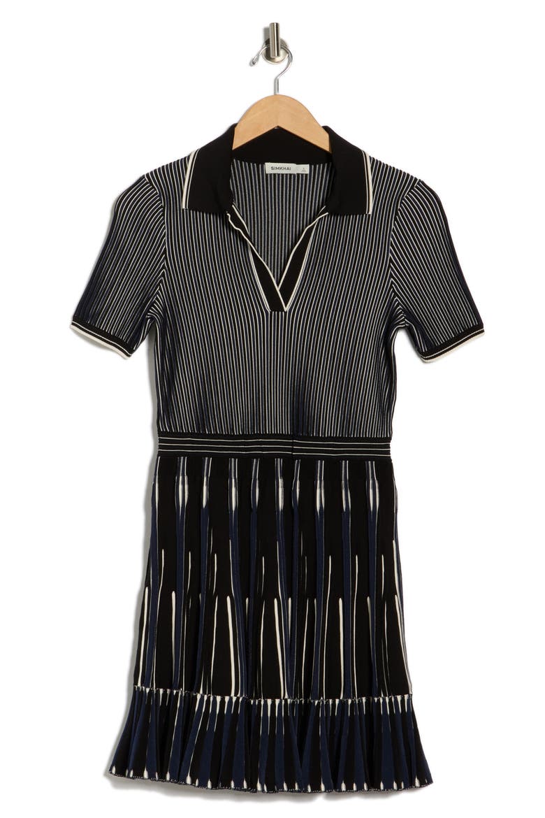Weslee Polo Minidress, Alternate, color, MIDNIGHT MULTI
