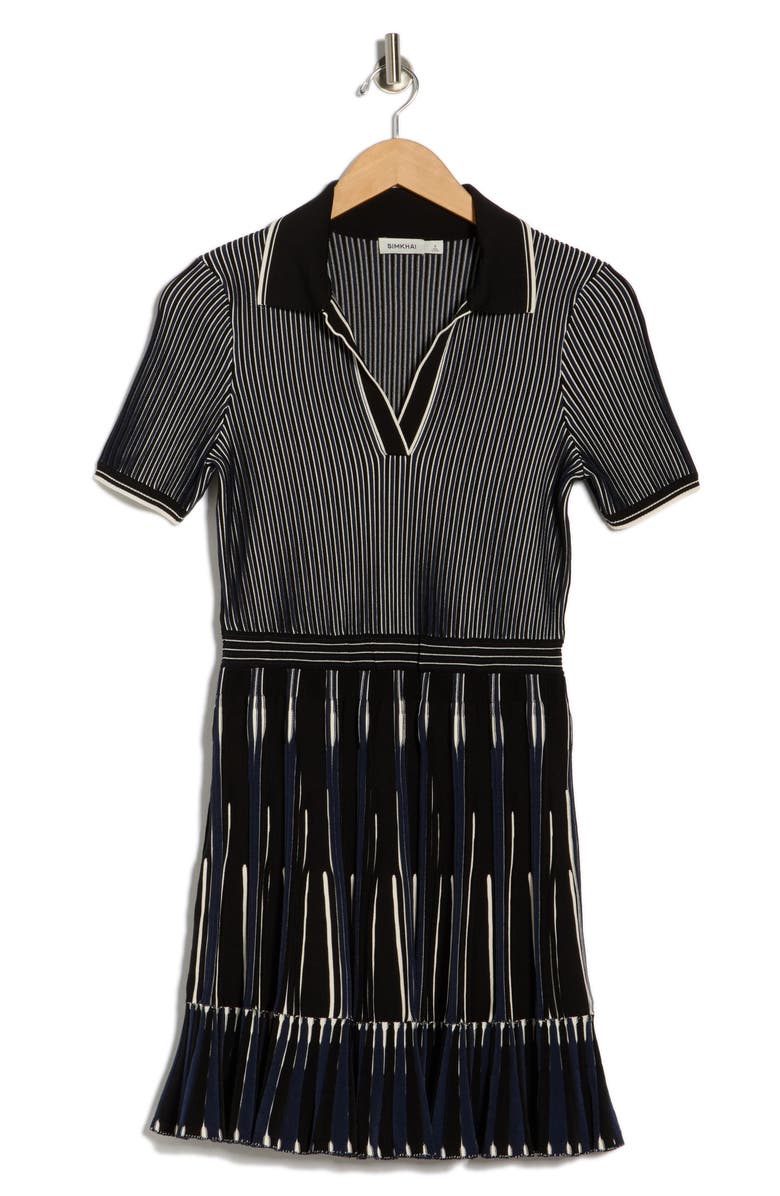 Simkhai Weslee Polo Minidress, Main, color, Midnight Multi