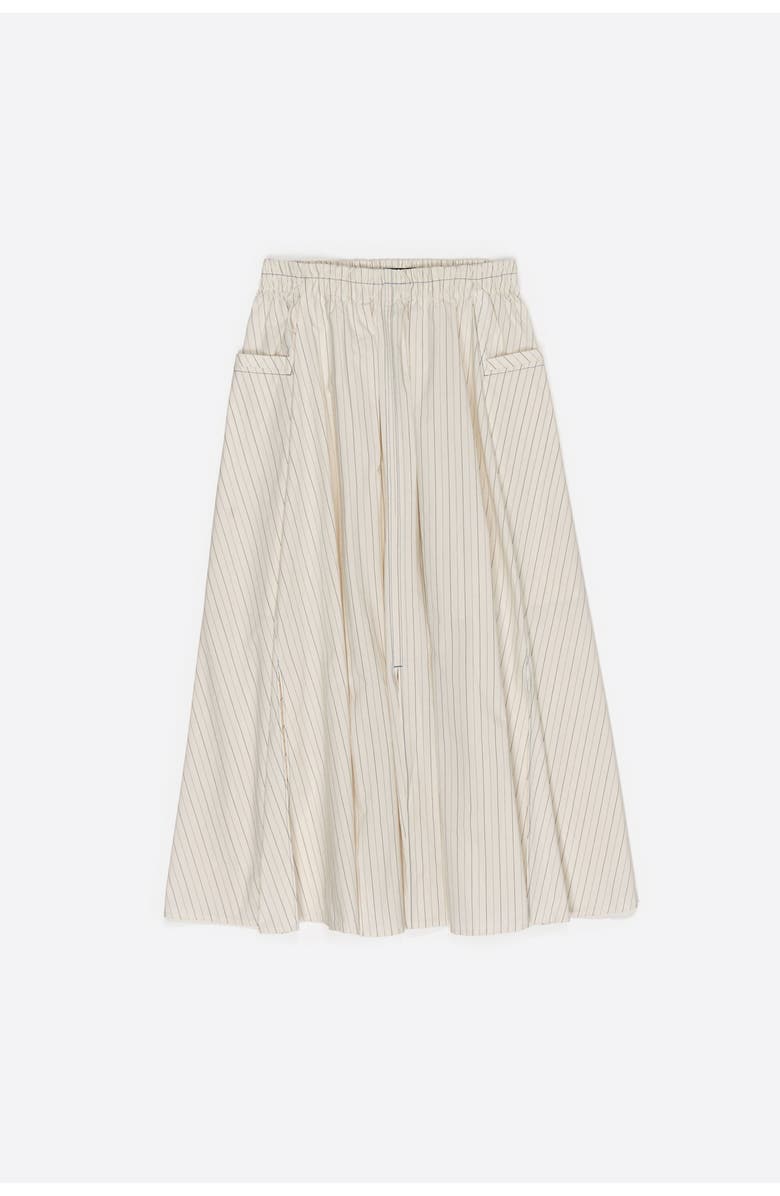 Bimba y Lola Striped A-Line Skirt, Alternate, color, Ivory