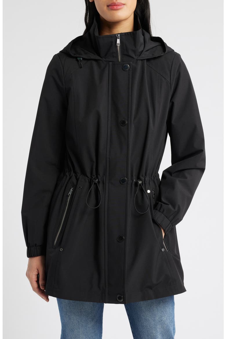 Hooded Jacket, Main, color, BLACK