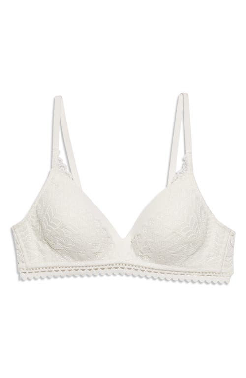 Etam Dream Wireless Bra In Ecru