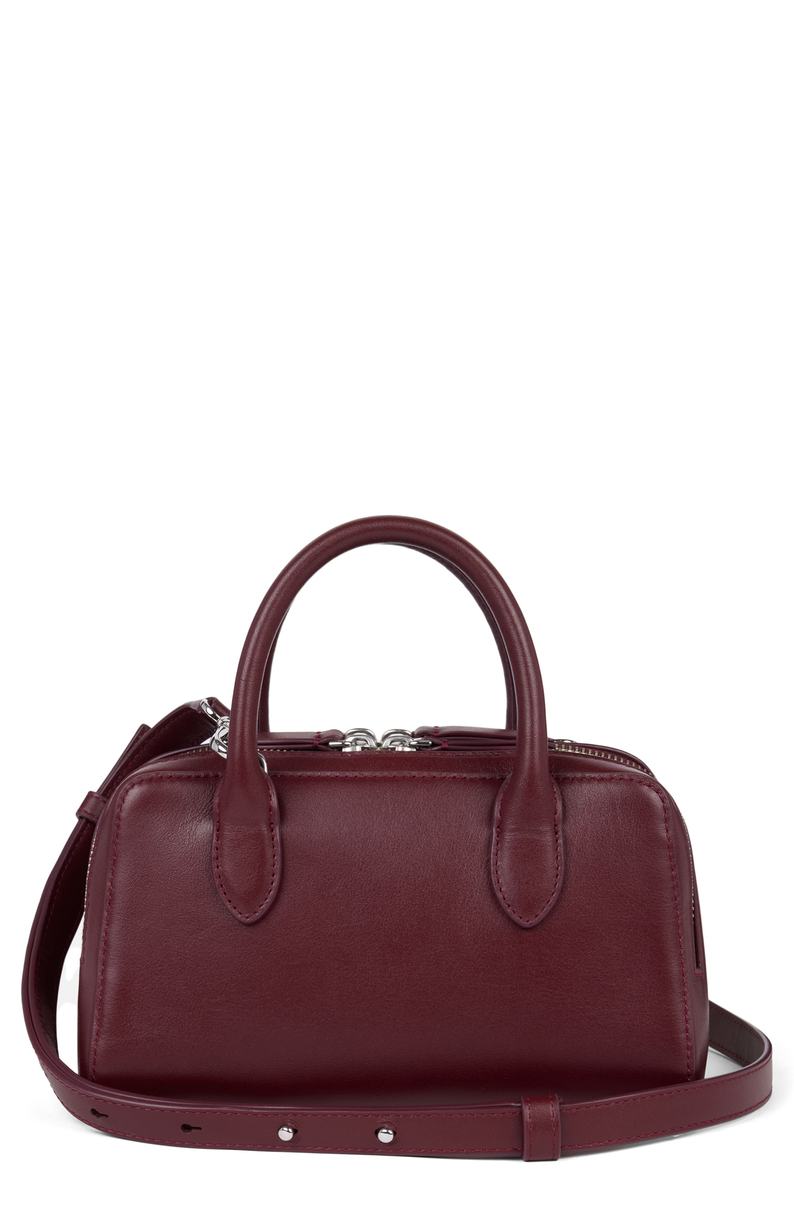 We-ar4 The Ivy 22 Leather Satchel In Burgundy