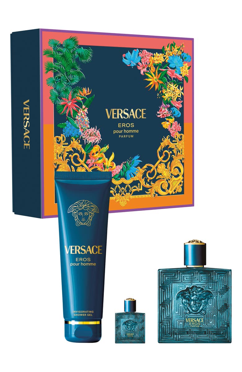 Versace Eros Parfum Gift Set $228 Value, Main, color, 