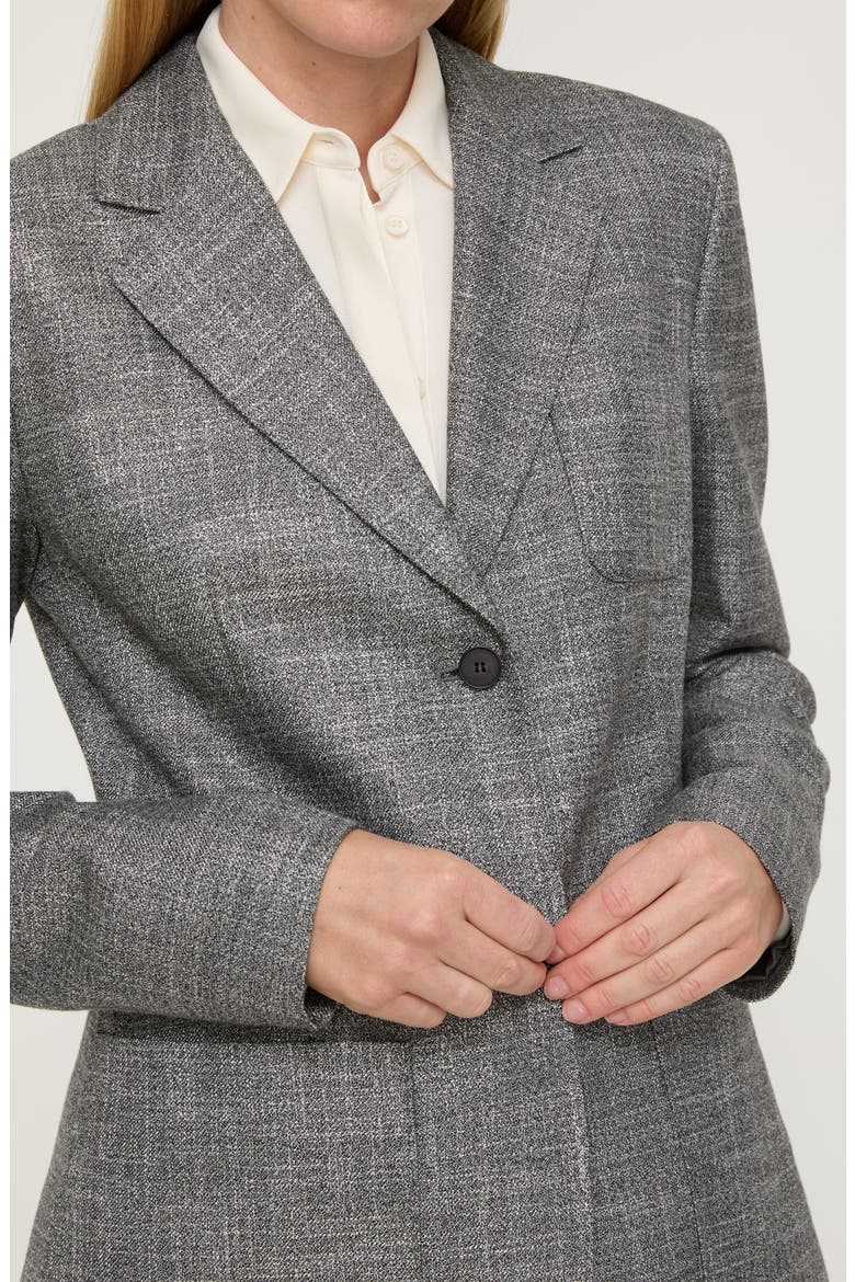 Patch Pocket Twill Blazer, Alternate, color, BLACK MULTI