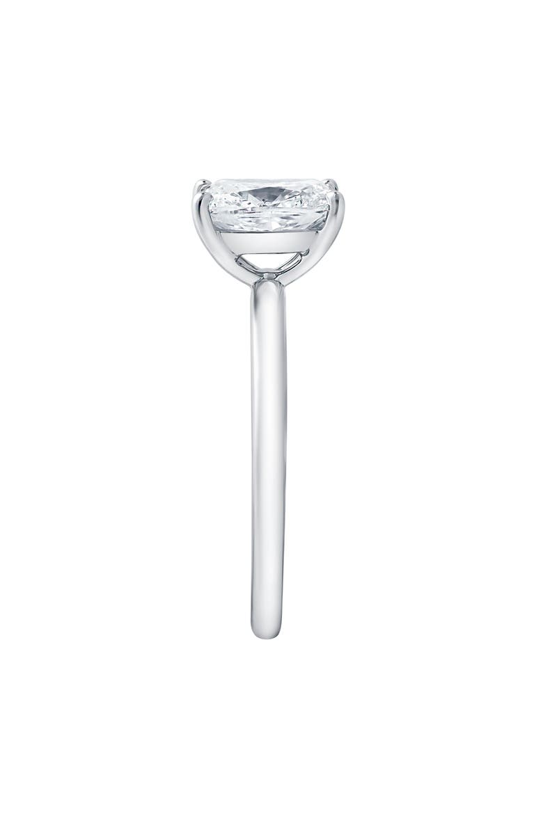 Callista 14K Gold Cushion Cut Lab Grown Diamond Solitaire Engagement Ring - 1.5 Ct, Alternate, color, 14K White Gold