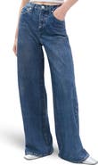 rag & bone rb Miramar Sofie High Waist Ankle Wide Leg Terry Sweatpant Jeans