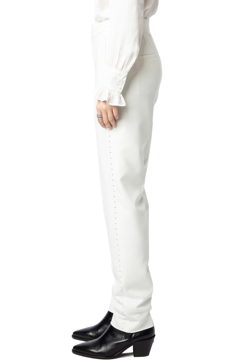 Zadig & Voltaire Panny Strass Rhinestone Pants, Alternate, color, 
