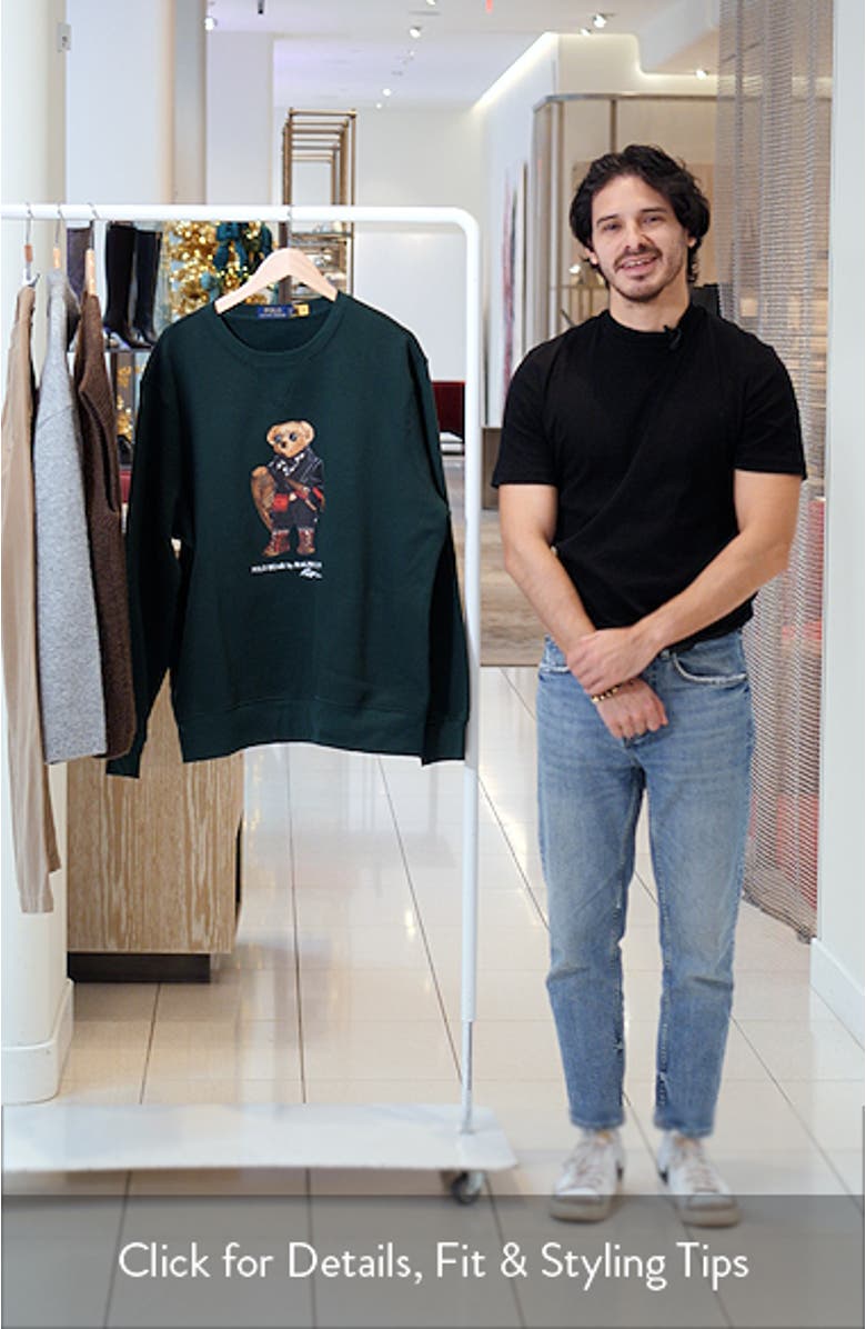 Polo Bear Fleece Graphic Sweatshirt, sales video thumbnail