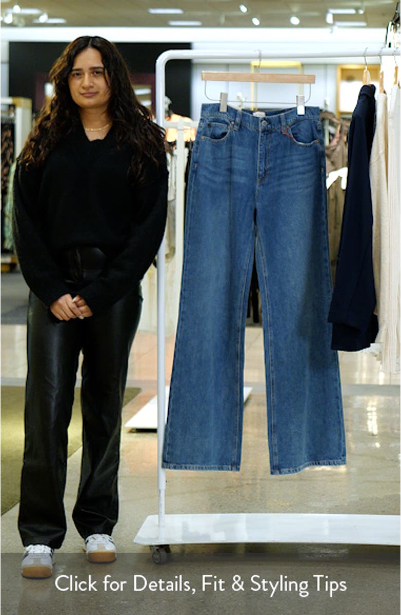 Weezy High Waist Wide Leg Jeans (Avery Blue)Weezy Wide Leg Jeans, sales video thumbnail