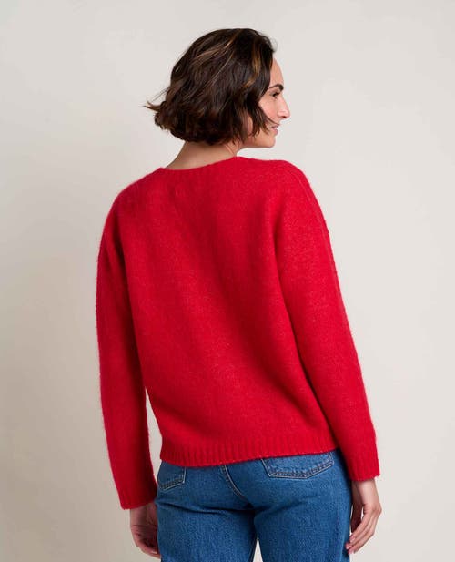 Toad And Co Toddy Pullover Sweater In Canoe In Red