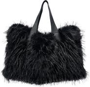 AZALEA WANG Azalea Wang Confidante Faux Fur Handbag