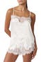 Olivia Lace Trim Satin Shorts