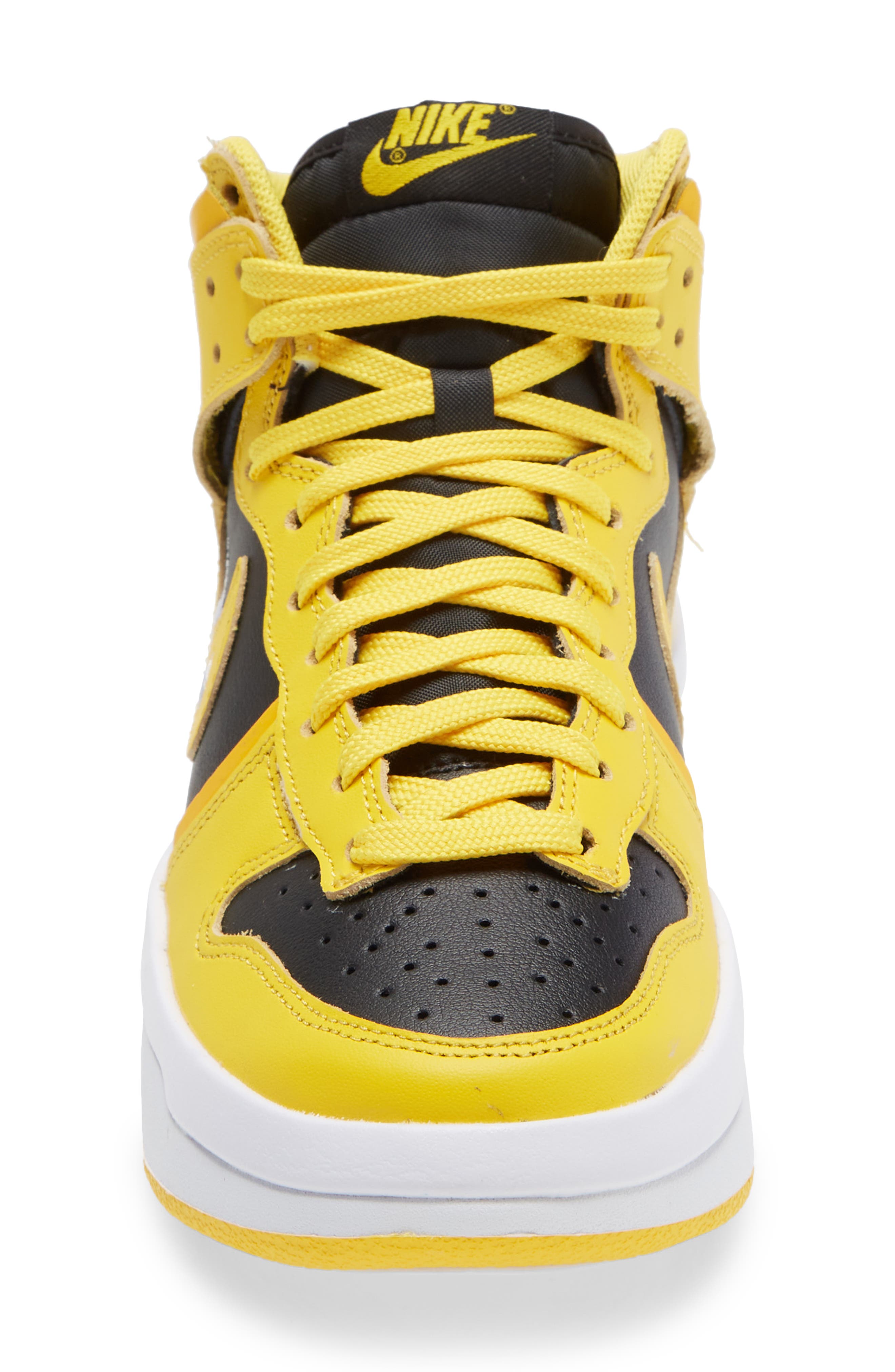 Dunk High Up Sneaker, Alternate, color, BLACK/ VARSITY MAIZE