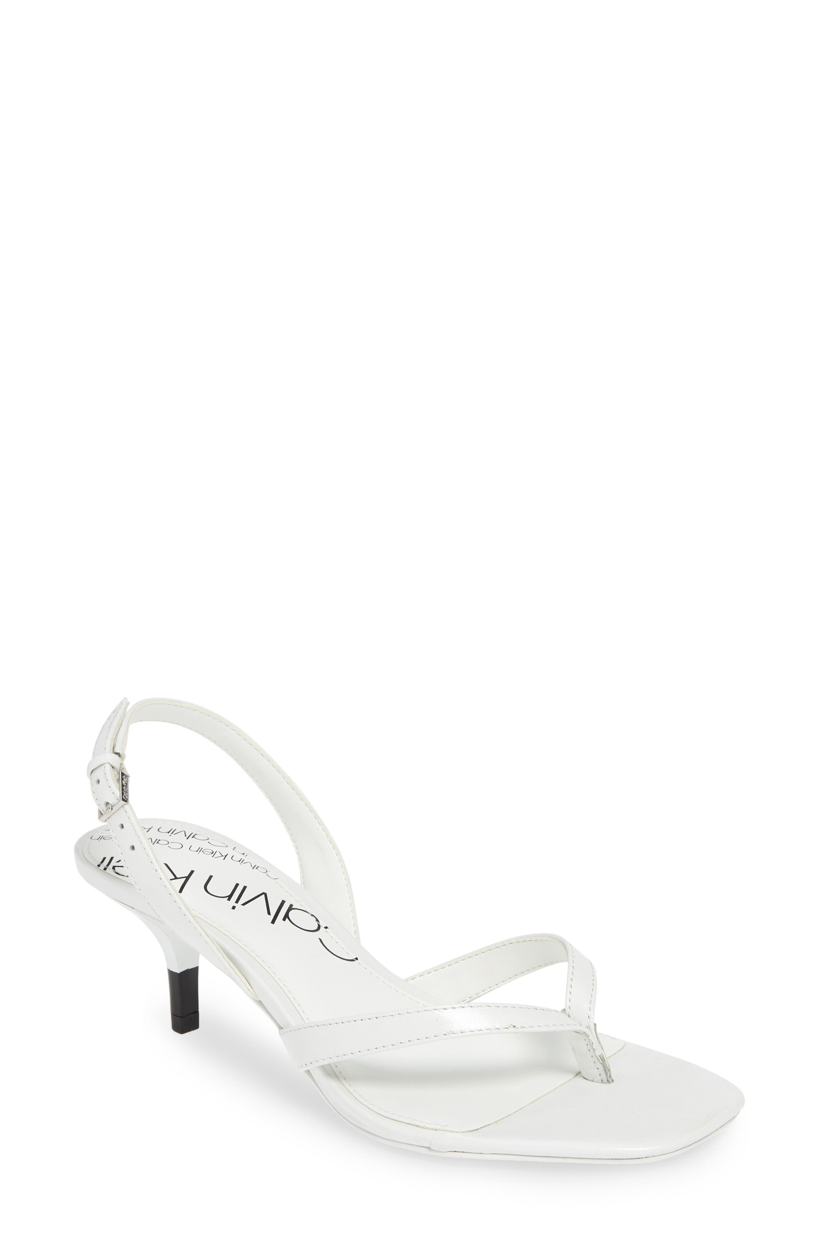 Monty Thong Sandal, Main, color, WHITE LEATHER