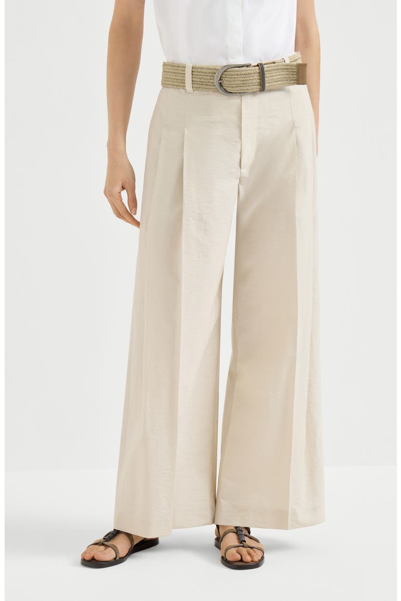 A-line trousers, Main, color, Beige
