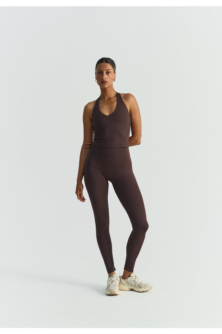 Softsculpt Halter Neck Top, Alternate, color, Espresso