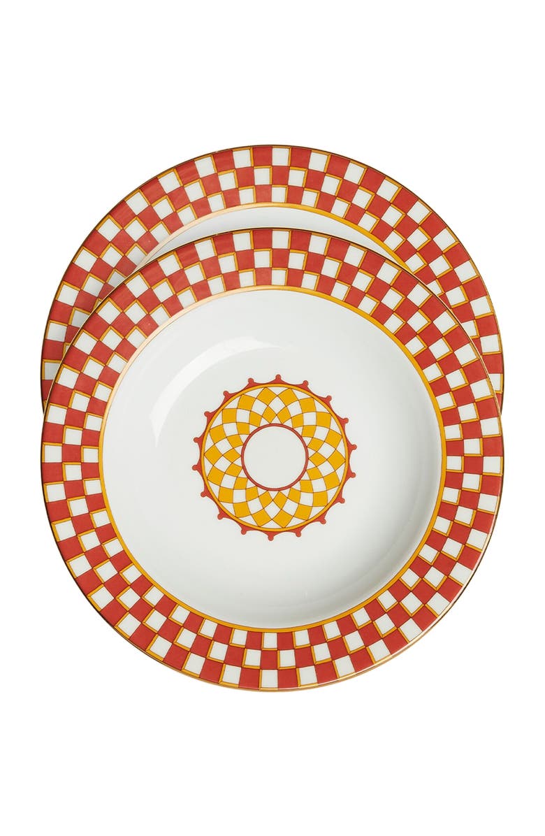La DoubleJ Soup Plates Set Of 2, Main, color, Apollo Mattone