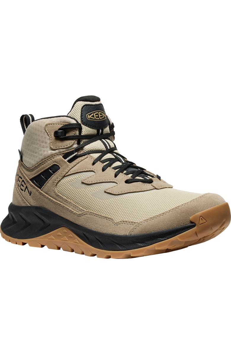 KEEN Hightrail Waterproof Mid Hiking Sneaker, Main, color, Brindle/ Oak Buff