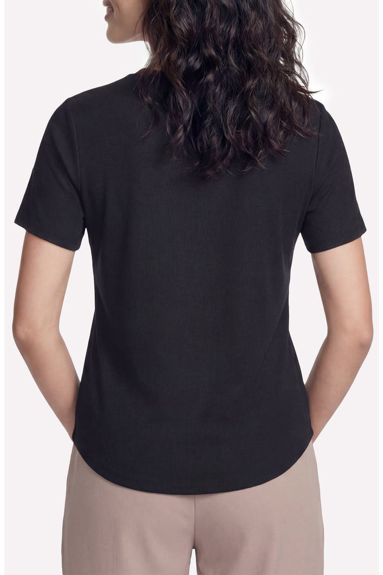 GoWalk® Luxe Rib T-Shirt, Alternate, color, BOLD BLACK