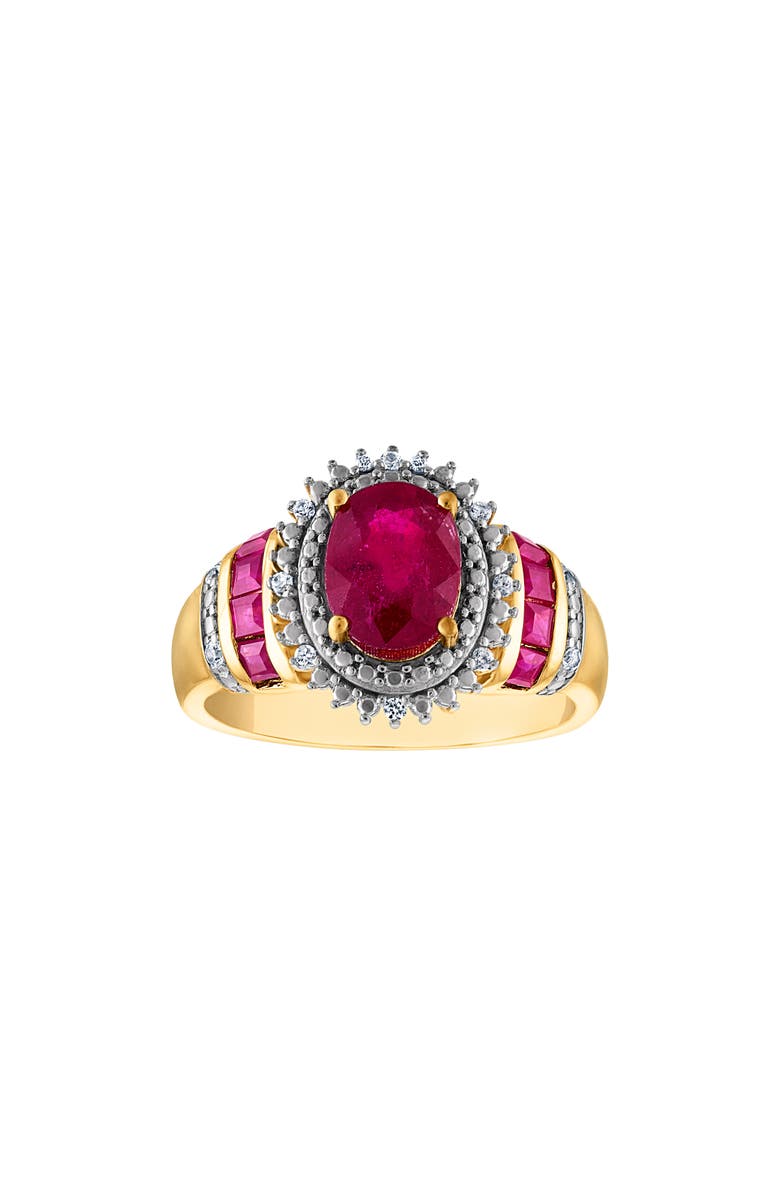 FZN Ruby & Diamond Ring - 0.06ct., Main, color, Yellow