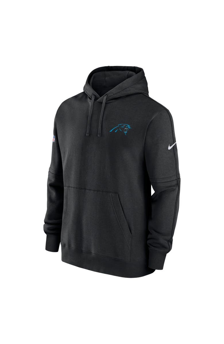 Nike Men's Nike Black Carolina Panthers Sideline Club Fleece Pullover Hoodie, Alternate, color,