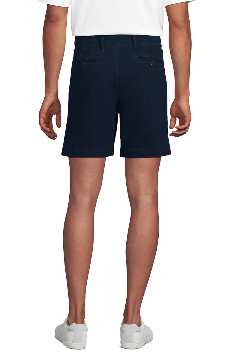 Lands' End Knockabout 7" Comfort Waist Classic Fit Chino Short, Alternate, color, Radiant Navy
