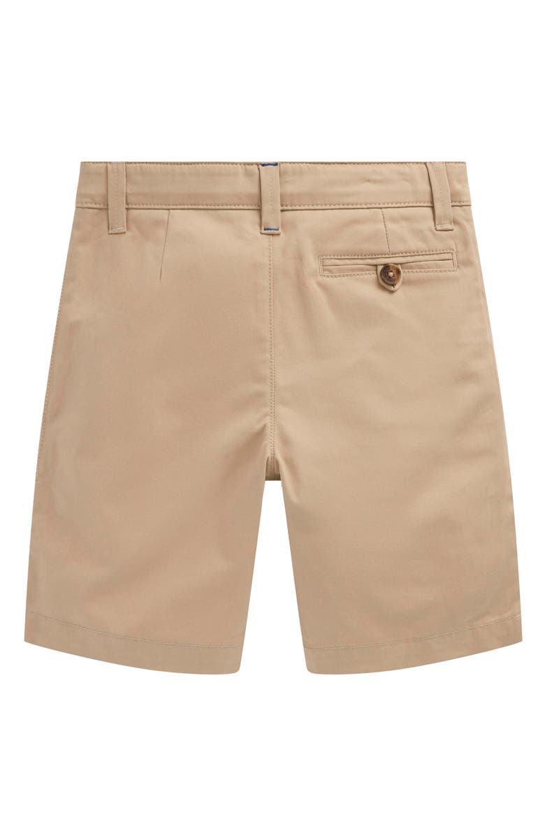 Mini Boden Kids' Classic Stretch Cotton Chino Shorts, Alternate, color, Classic Tan